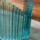 Table basse en verre teinté bleu an80