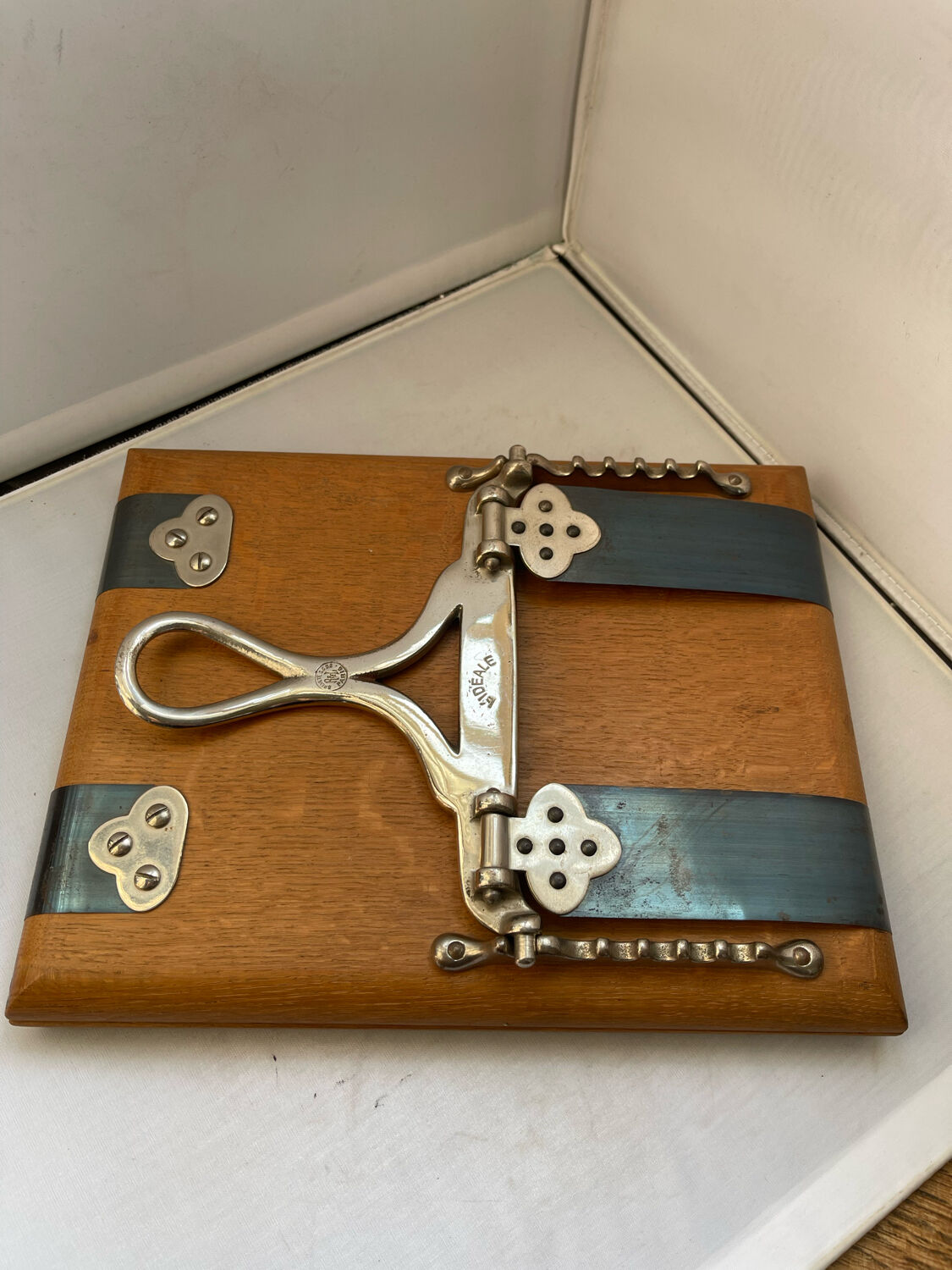 Old deco herbarium wood press