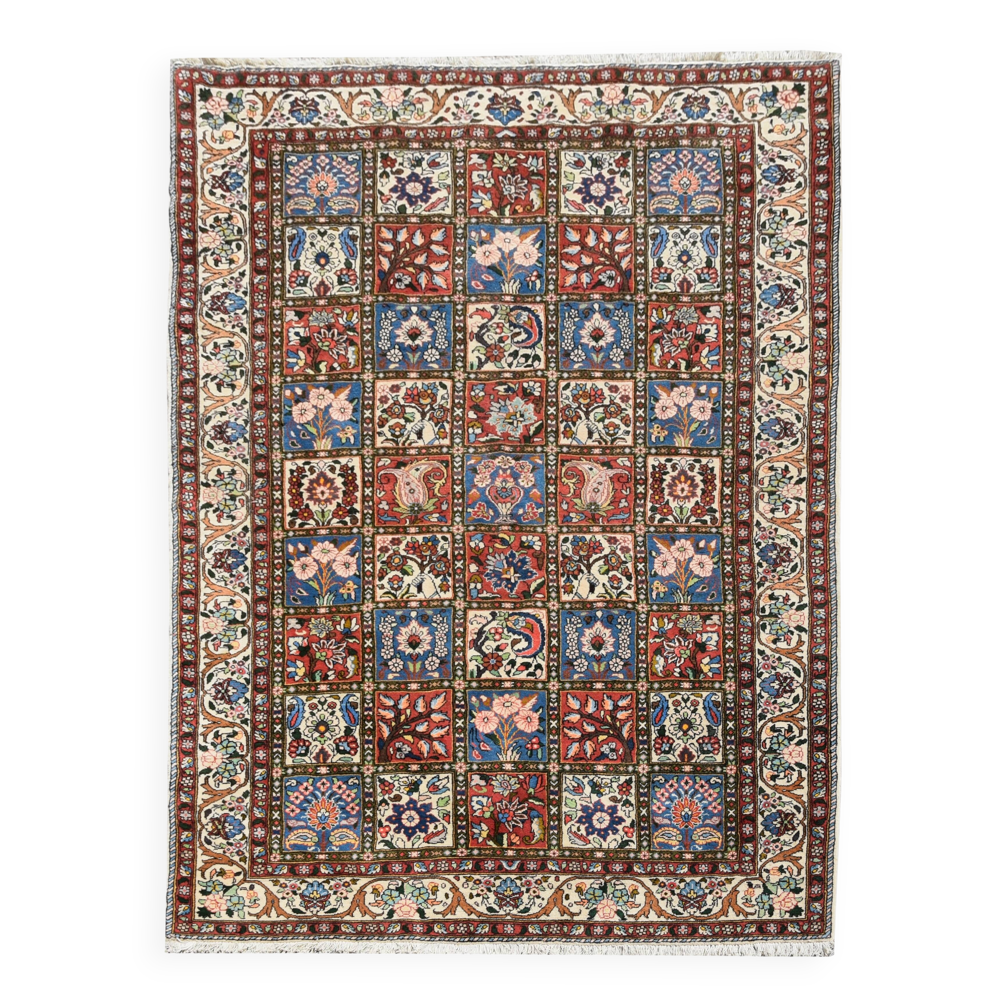 Oriental Persian Rug Iran Bakthiar Chaleshotor Handmade: 2.40 X 1.60 M