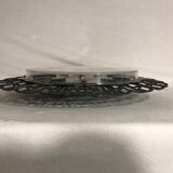 Old clock Richter quartz metal openwork 70s vintage