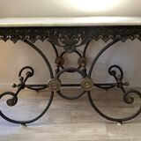 Marble butcher table