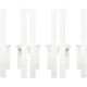 Set of 4 White leather by Pietro Costantini 1970 s lounge chairs