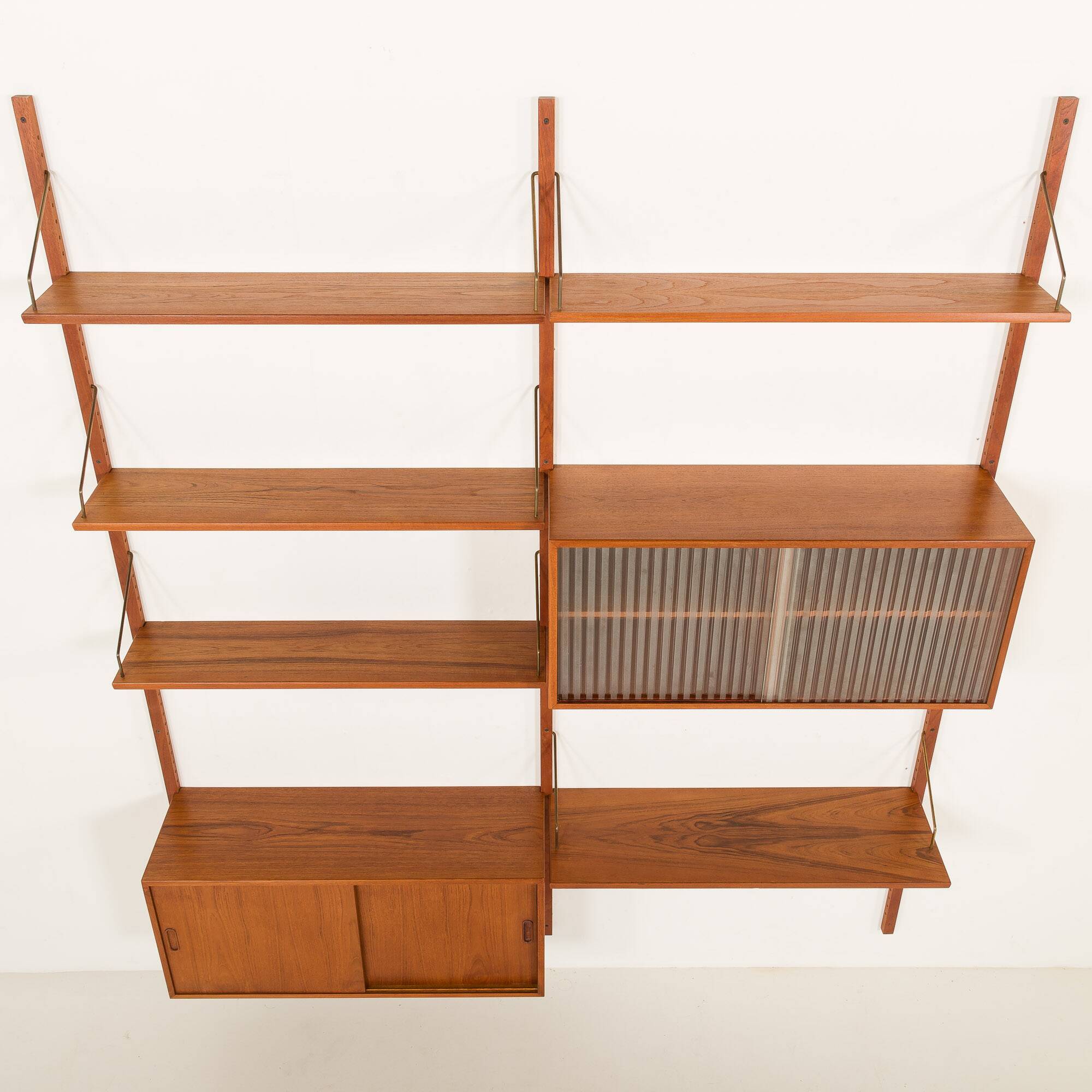 Hansen and Guldborg two bay wall unit, 1960s
