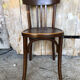 Chair bistrot baumann dark wood 70s vintage #a201