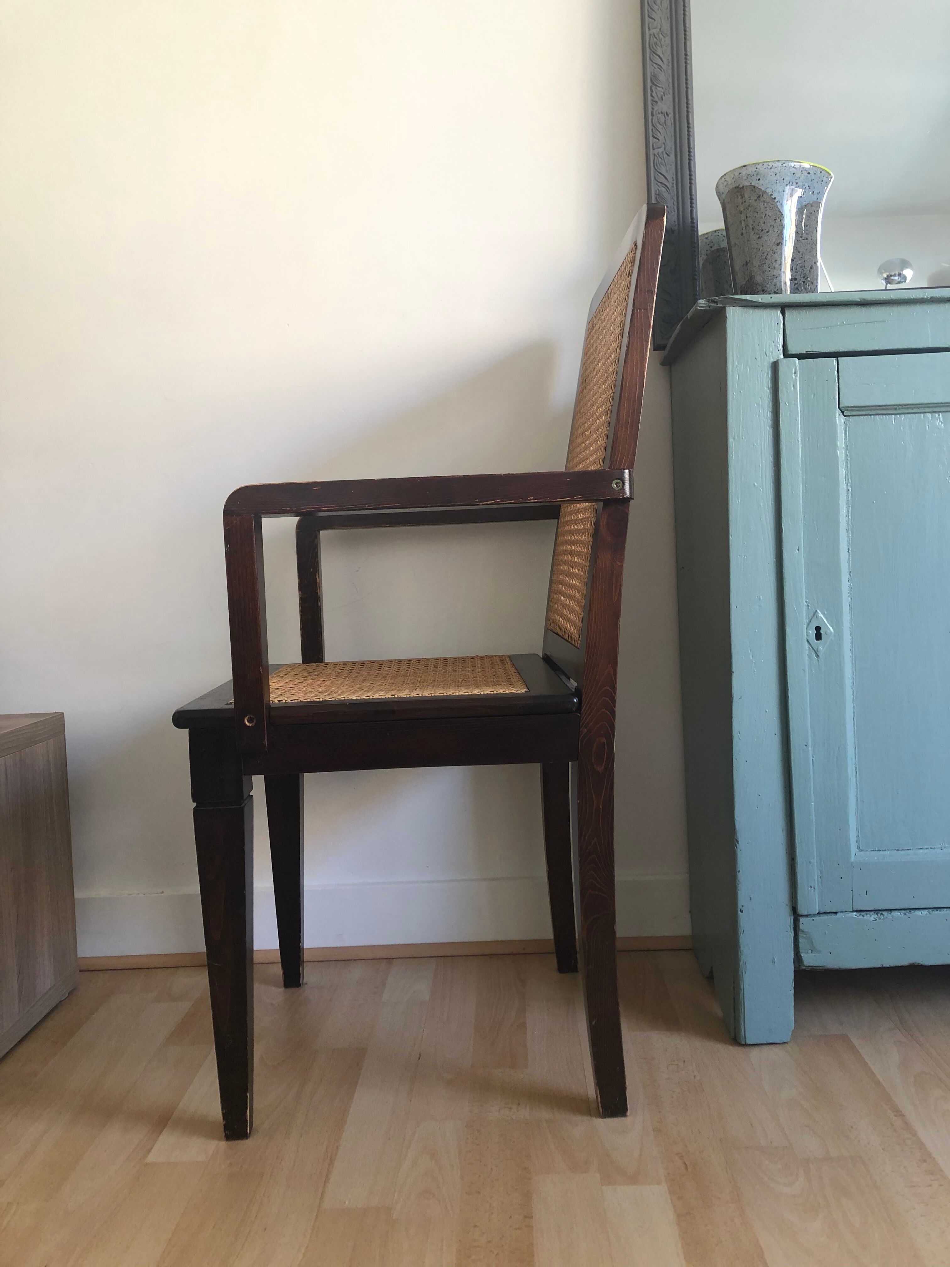 Fauteuil vintage cannage