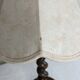 Turned wooden lamp