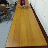 Scandinavian high-design line in teak