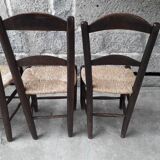 Mulched brutalist chairs, set of 6