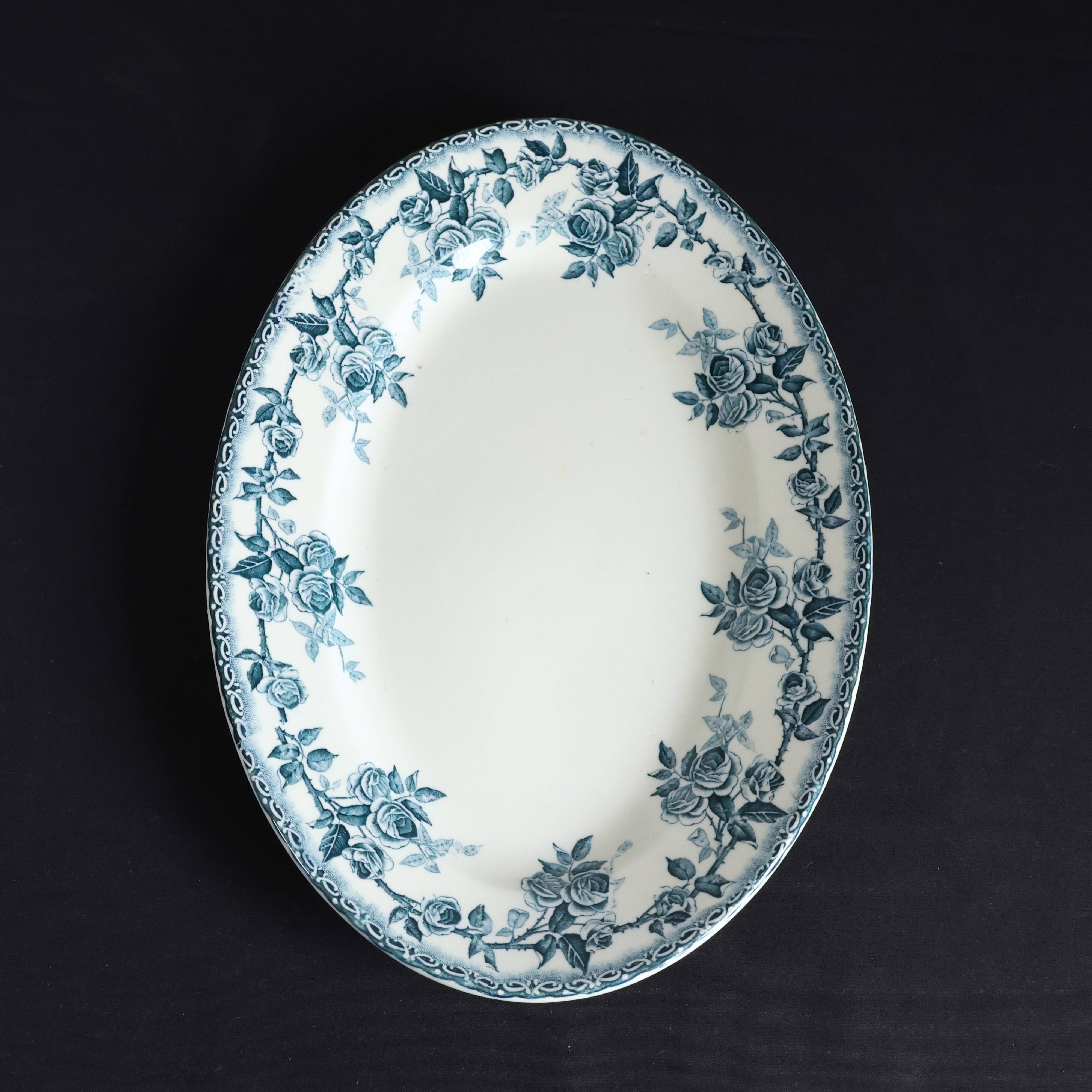Vintage oval dish Terre de Fer HBet Cie