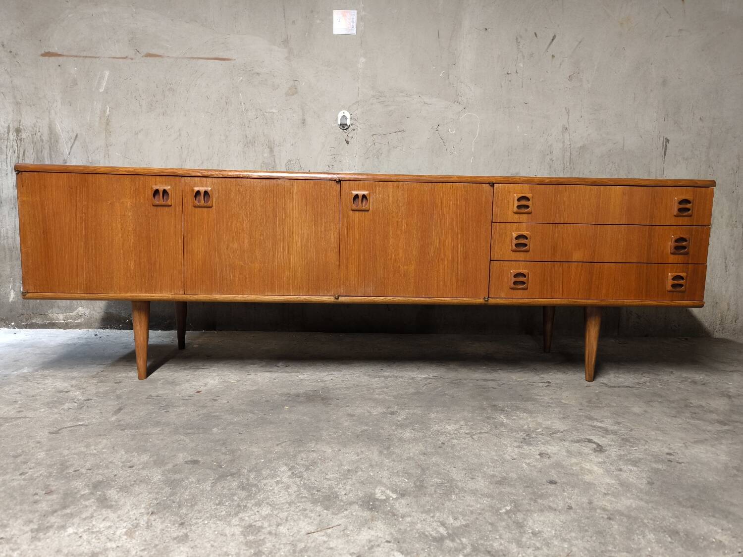 Vintage Scandinavian teak sideboard