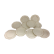 Old dessert plates in salins France earthenware