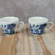 Lot de 2 tasses anglaises décor bleu style Willow