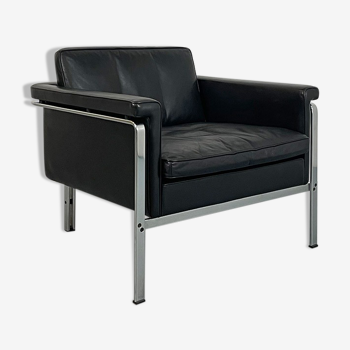 Fauteuil Kill International en cuir, années 60, par Horst Brüning