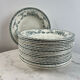 Set of 19 deep plates in ironstone Ninon 24cm