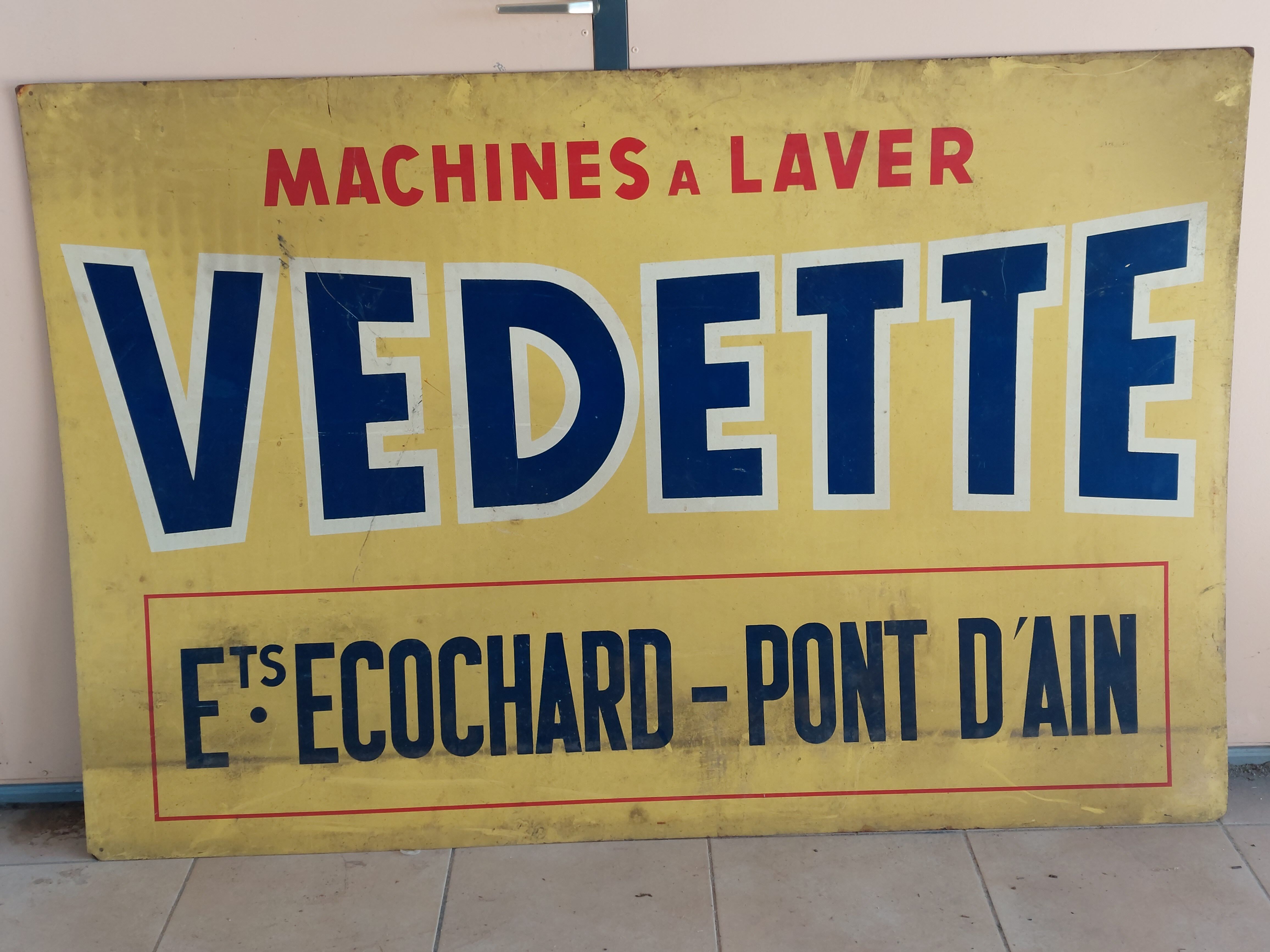 Panneau publicitaire tôle