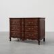 French 18th Century hand crafted oak chest of drawers in Louis XV style