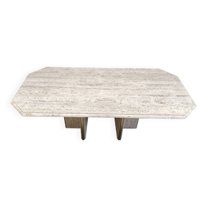 Table de salle à manger - travertin 1970