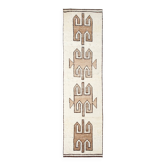Vintage Brown & Beige Persian Runner Rug, 88x351Cm