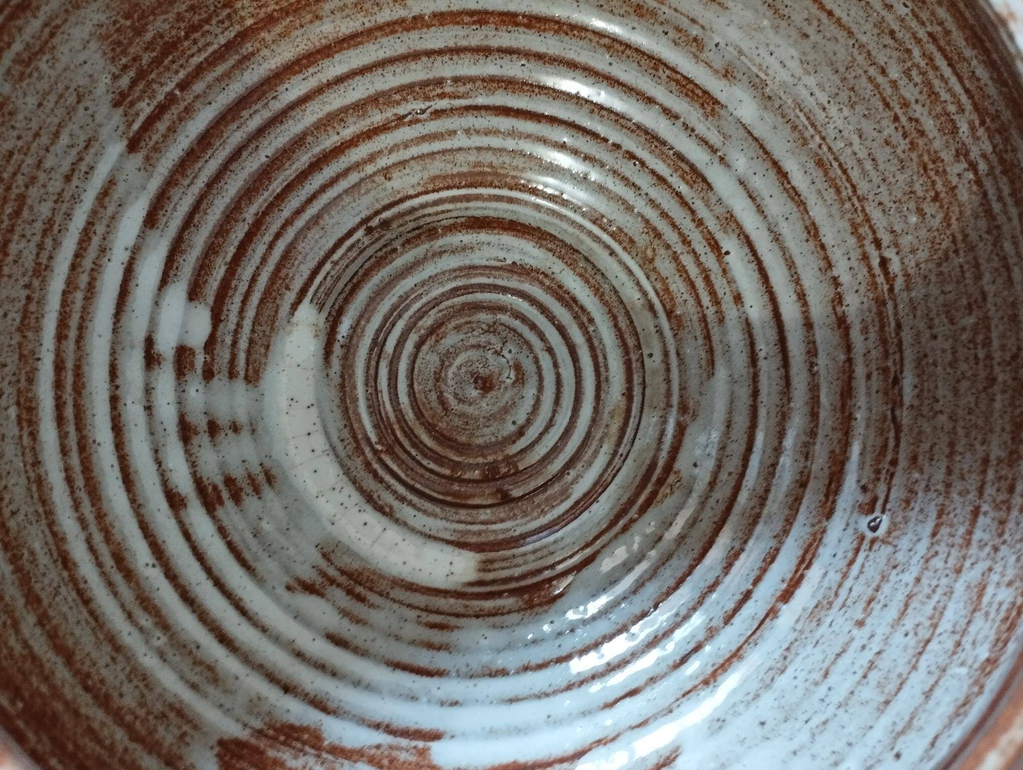 Soupière en grés vernissé en Biot - pièce de forme vintage