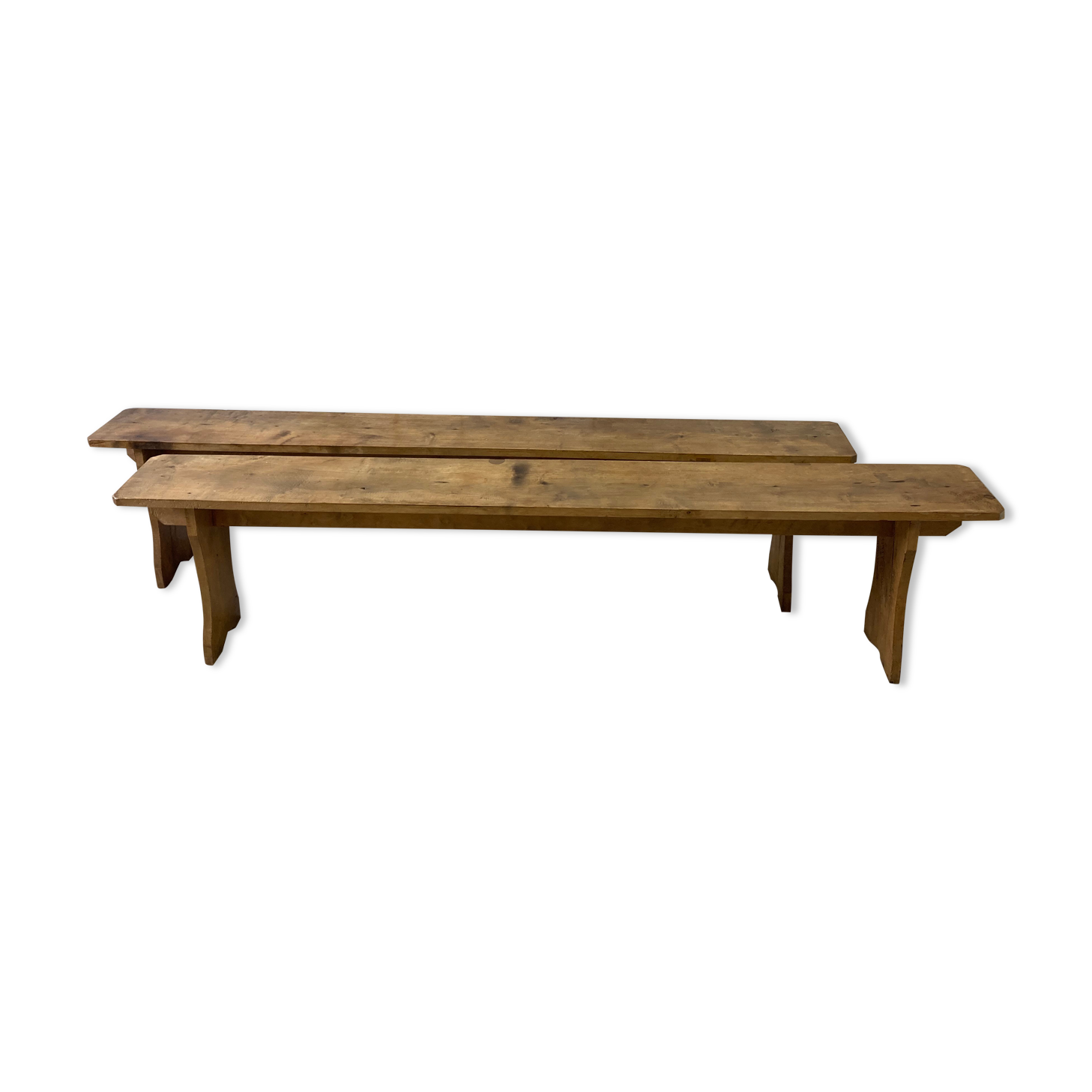 Pair of farm benches