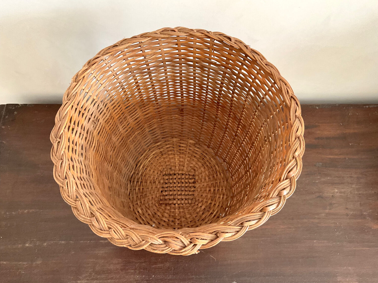 Vintage wicker basket