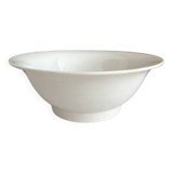 White ironstone salad bowl Digoin Sarreguemines
