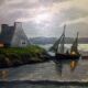 Oil painting.st Breton marine signed (reney 1890/1959)