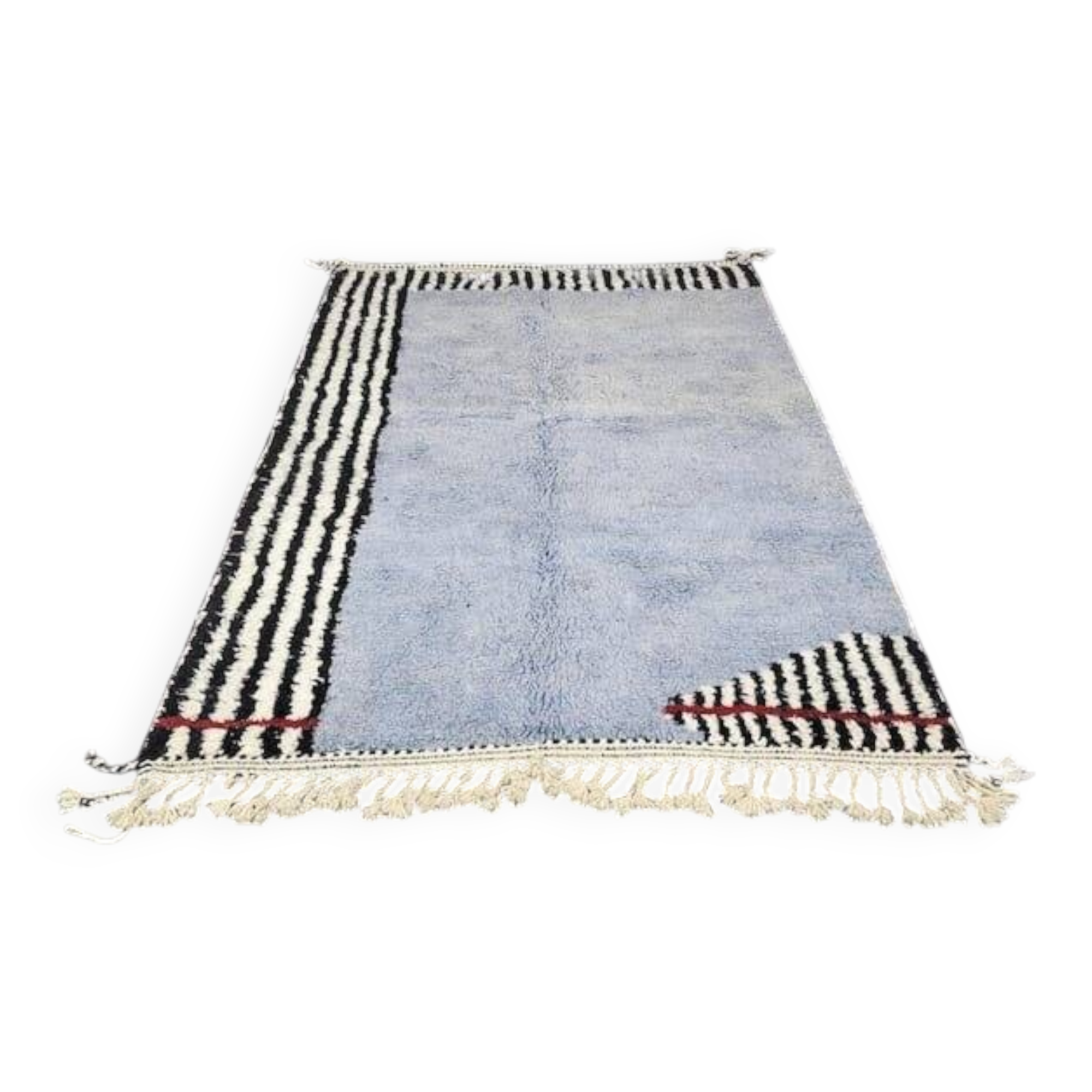 Tapis berbère en laine pure traditionnelle taille 200 x 300 cm