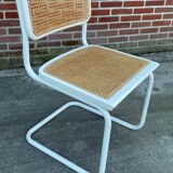 Set of 4 Cesca b32 model chairs in white