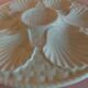 Longchamp white earthenware oyster plate