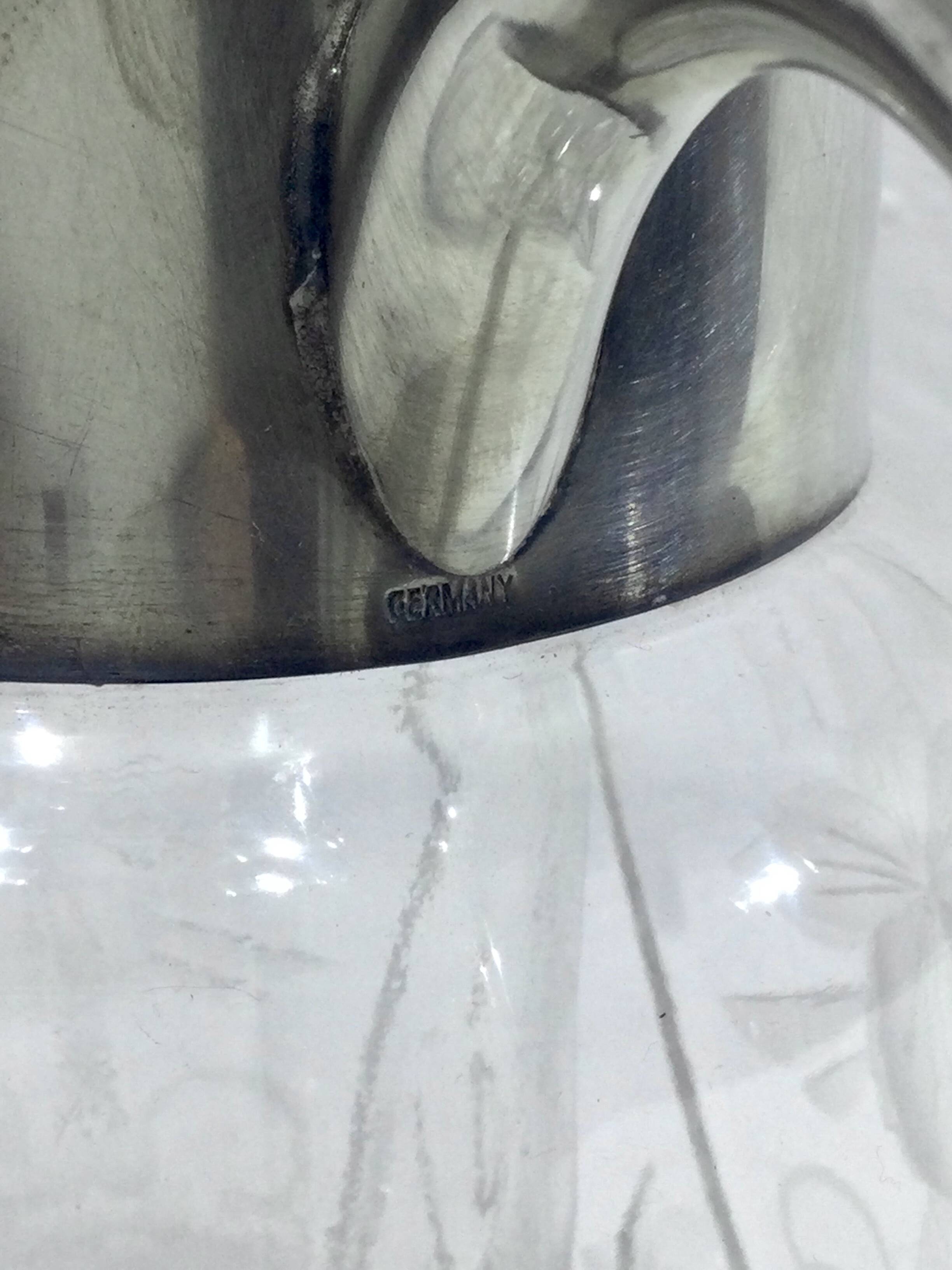 Crystal and silver-plated jug