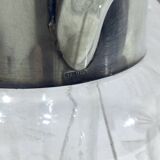 Crystal and silver-plated jug