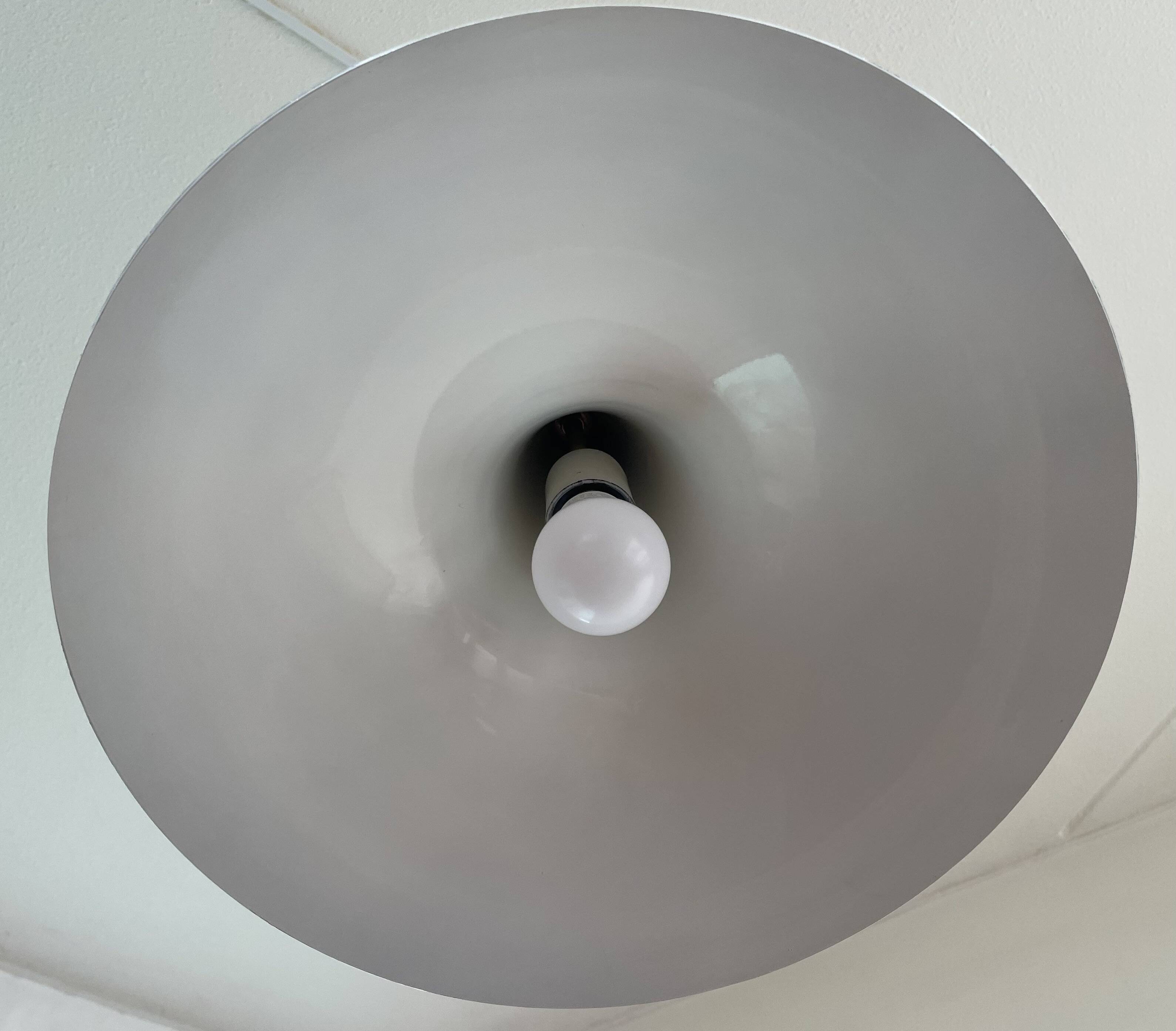 Gray trompet pendant light