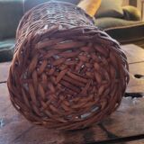 Glass demijohn encased in wicker, 1950s–1960s