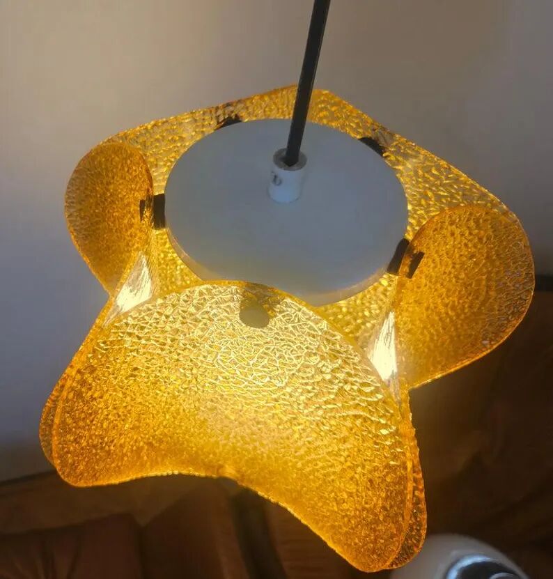 Very Rare Midcentury Glass Pendant, Germany, 1960s