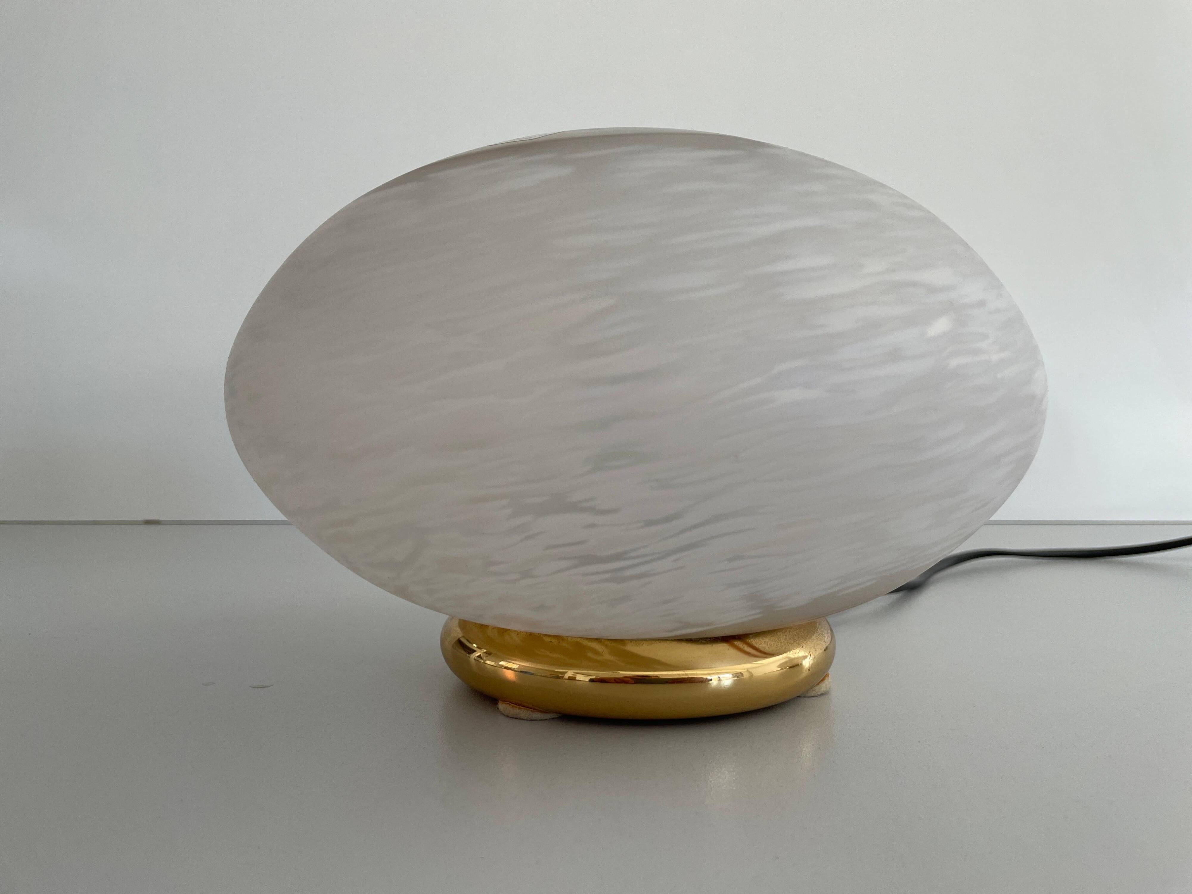 Pair of mid-century glass table lamps by Vetri Murano, 1960s, Italy.