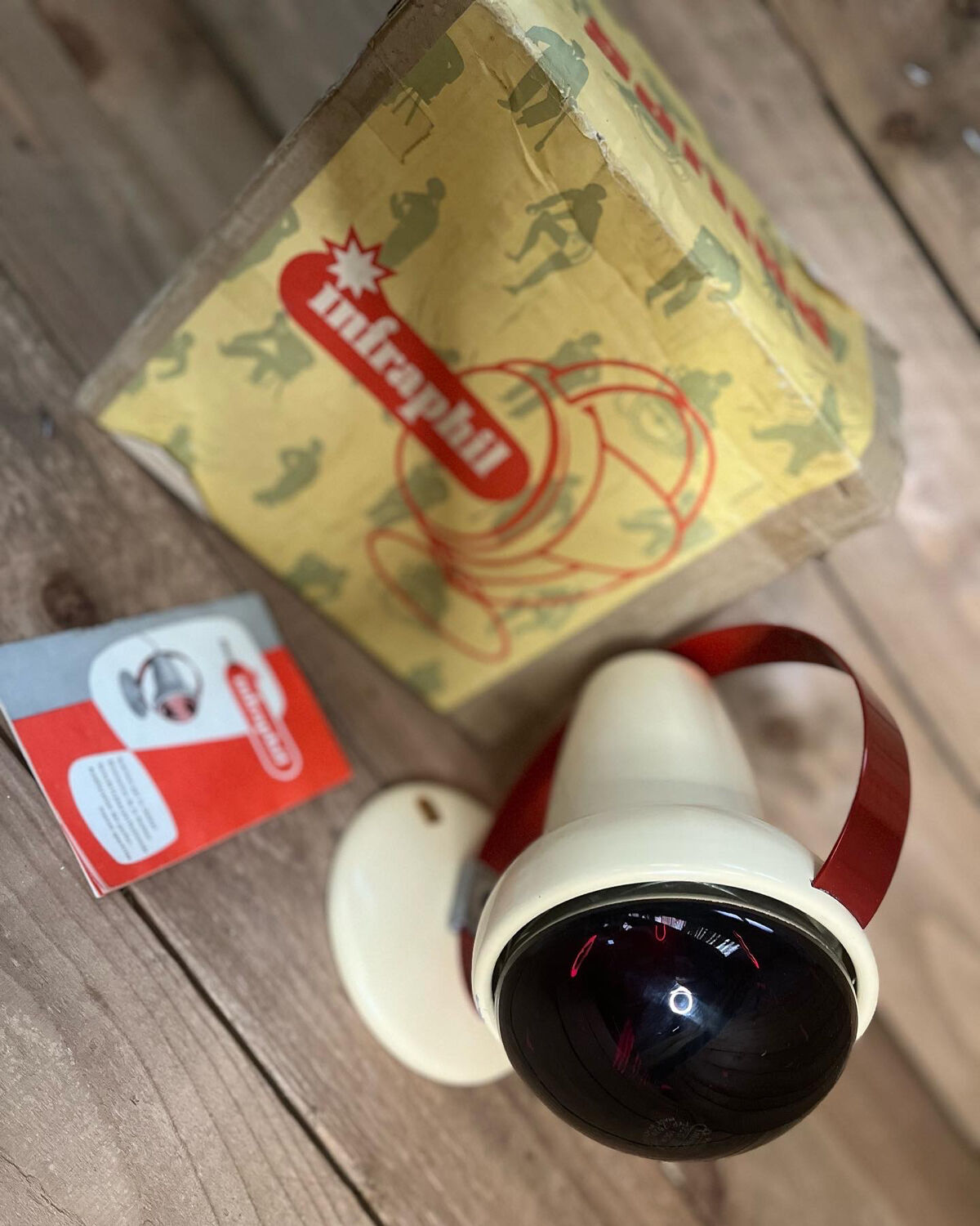 Vintage infrared Philips lamp