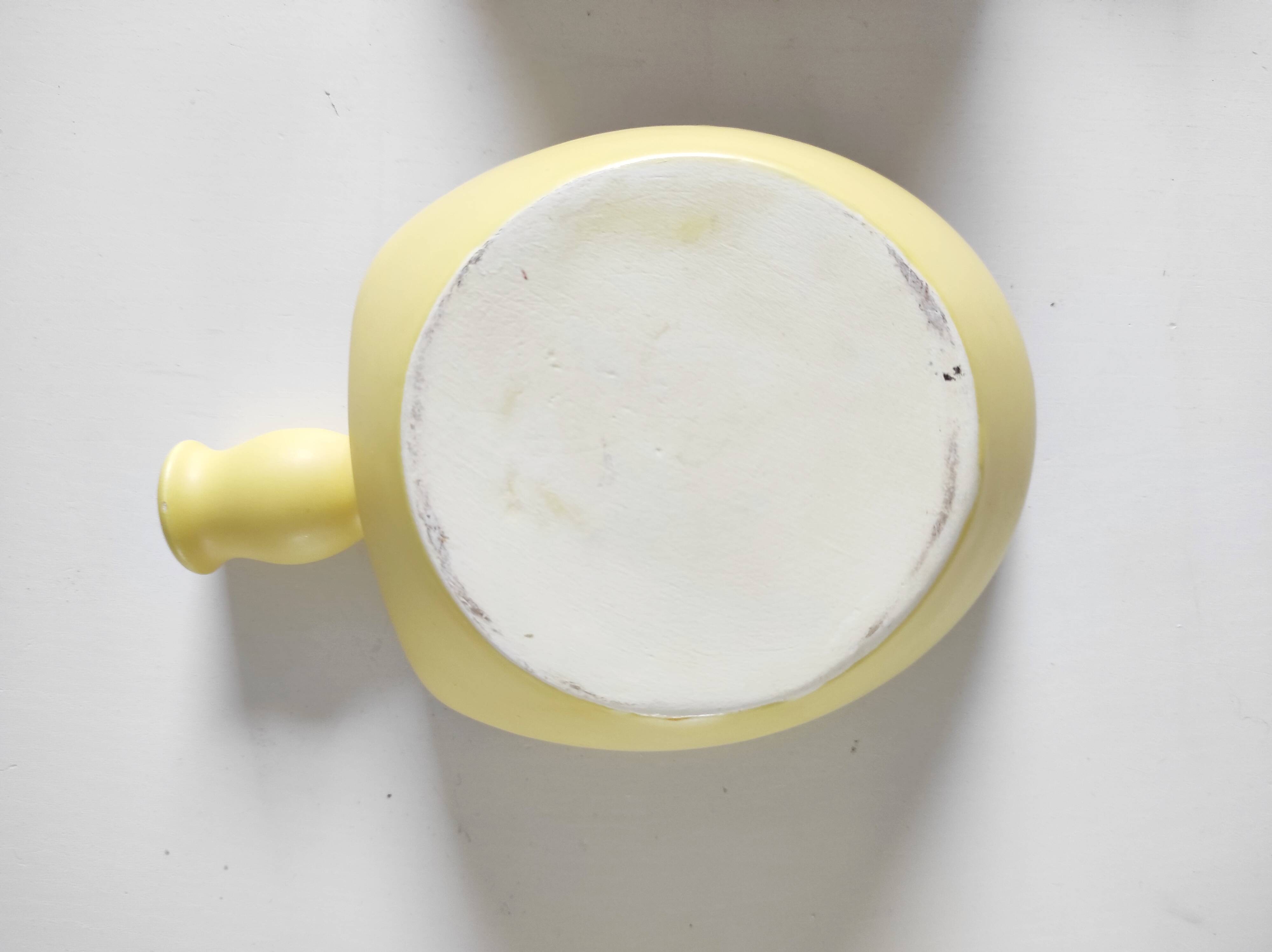 Two yellow ceramic dishes