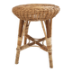 Wicker and rattan stool