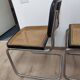 Trio de chaises par marcel breuer modele b 32