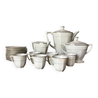 Service à café en porcelaine de Limoges Legrand