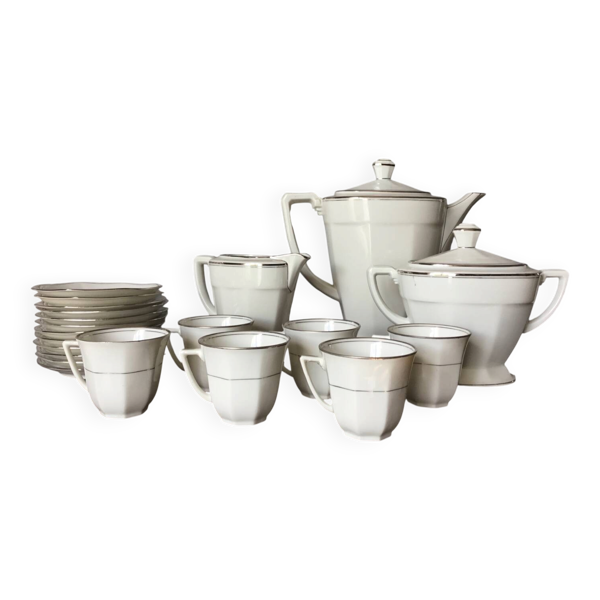 Service à café en porcelaine de Limoges Legrand