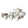 Limoges porcelain coffee service by Legrand
