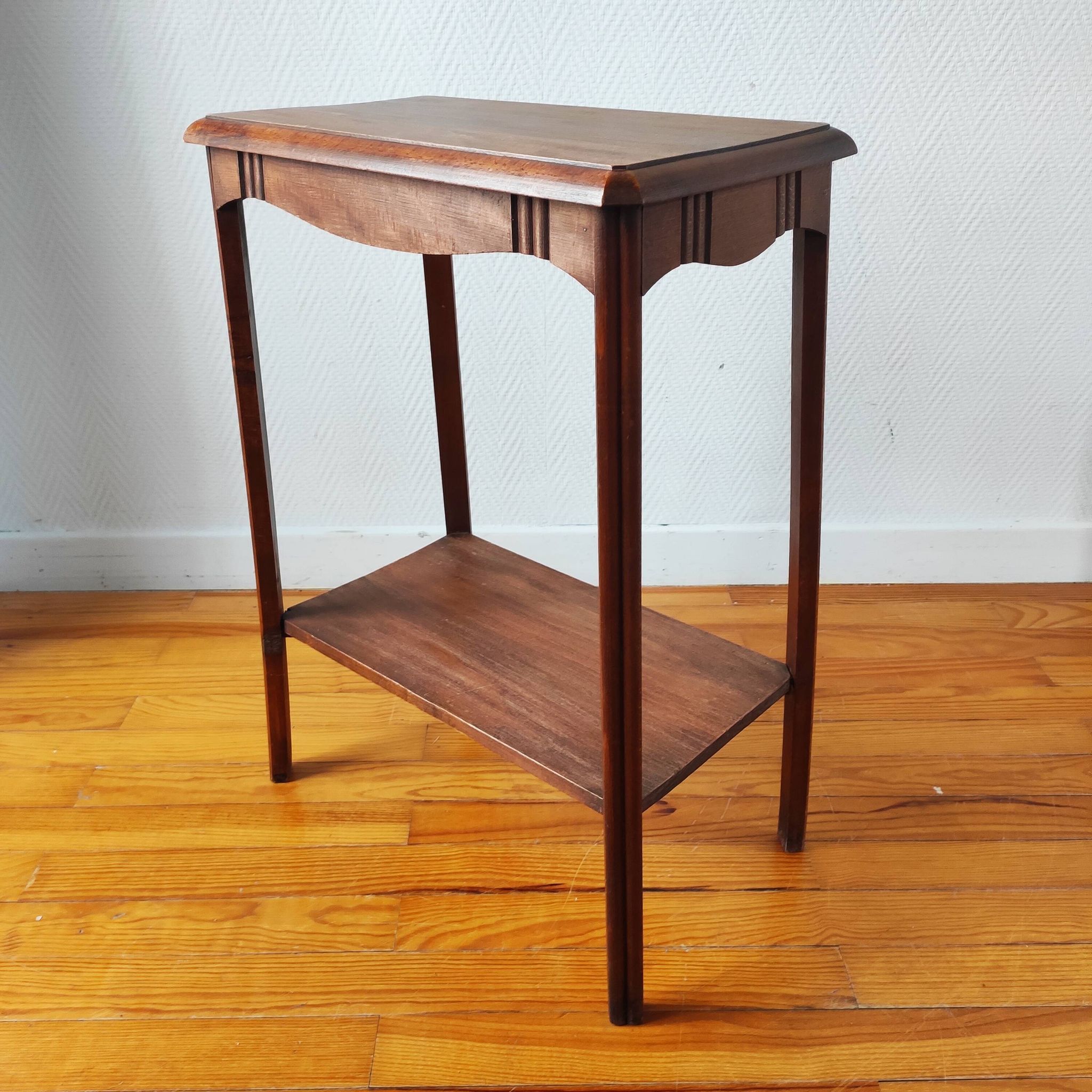 Console en bois massif de style Art Déco, 1930-40