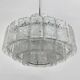 Mid-century design Doria Leuchten glass chandelier, 1970s