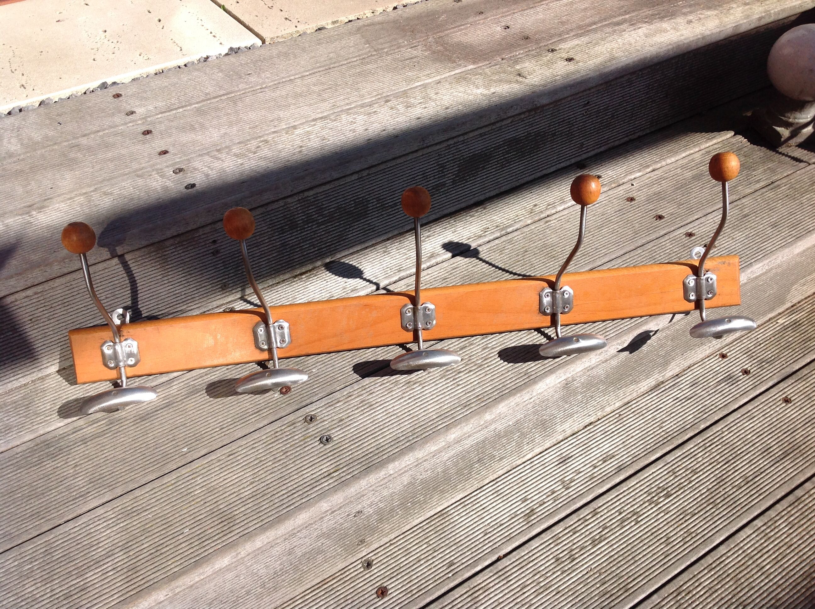 Five-headed school patère vintage