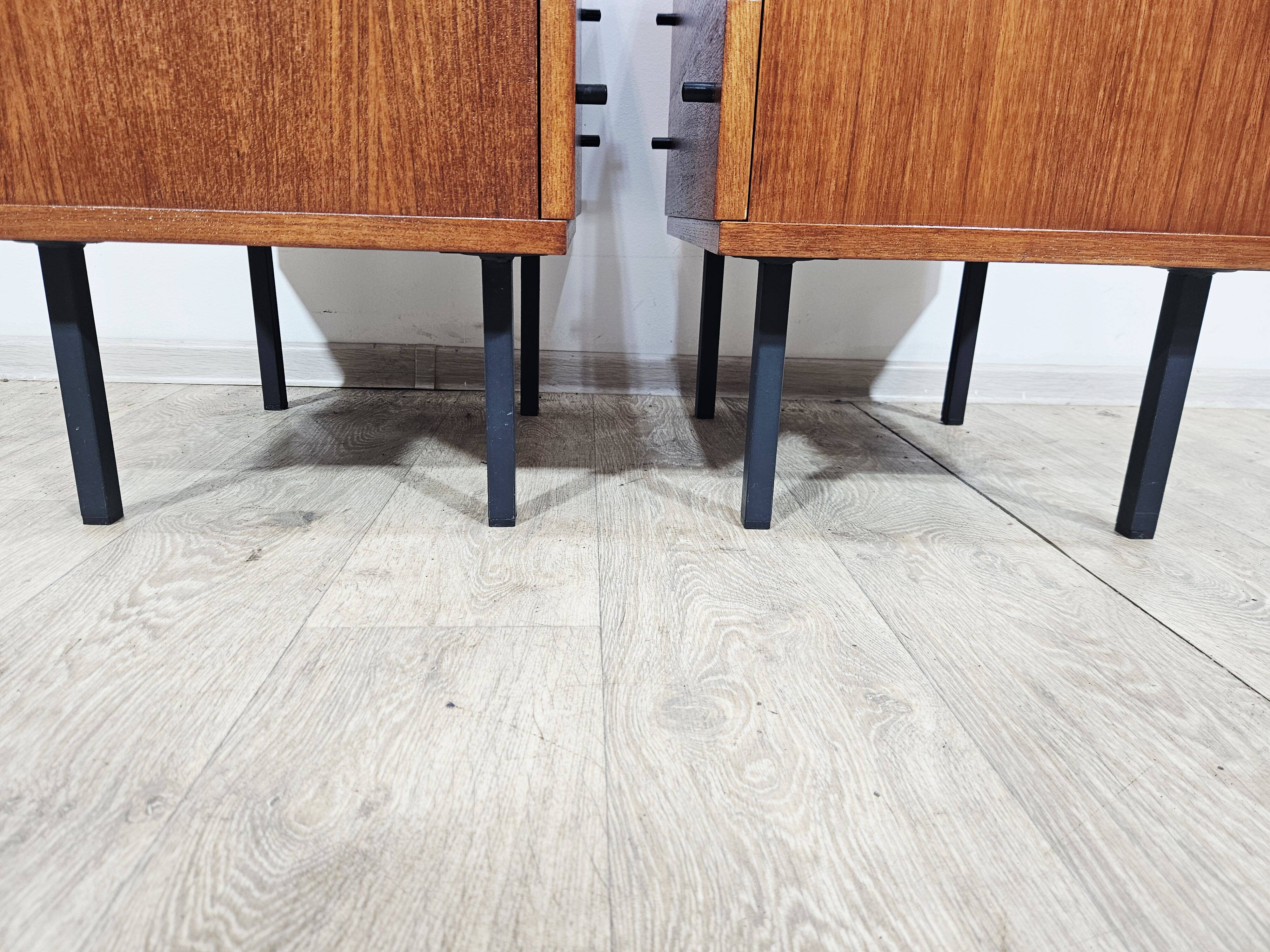 A pair of side cabinets, designed by Günter Renkel for REGO / Twen, Germany