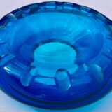 Cendrier en verre bleu électrique  signé Marc Newson design XXème siècle