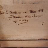 Secretary with carved shelves, early 20th century.