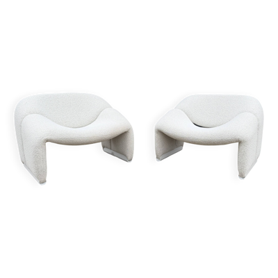2x Artifort F598 Groovy fauteuils in Nieuwstaat!! Pierre Paulin, Bouclé